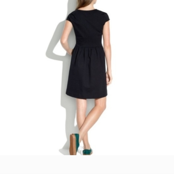 Madewell Sleeveless Ponte Little Black Dress, Mini, Size S - Picture 2 of 8